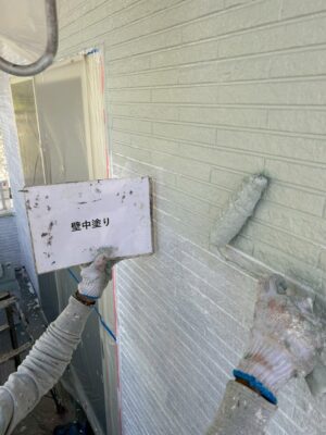 外壁　中塗り